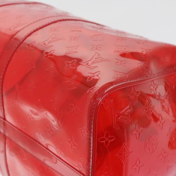LOUIS VUITTON Monogram Vinyl Keepall Bandouliere 50 Bag Red M41416 - Picture 16 of 16